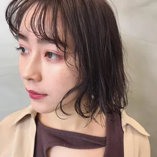 ミディアム カラー パーマ 🐝 hachi🐝のヘアスタイル