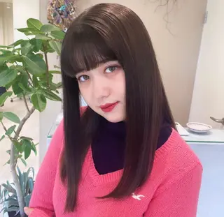ミディアム ブリーチなしWカラー 🎀韓国ヘア/amiのヘアスタイル