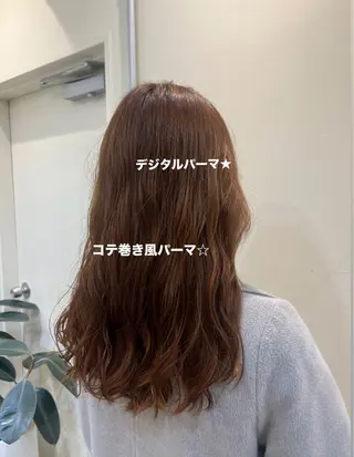 ロング パーマ メンズパーマ✨️/ 縮毛カラー🫧あきはのヘアスタイル
