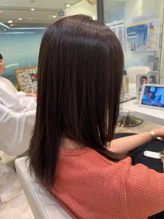 ミディアム 縮毛矯正/ショート 長岡/姉崎宏実🌿のヘアスタイル