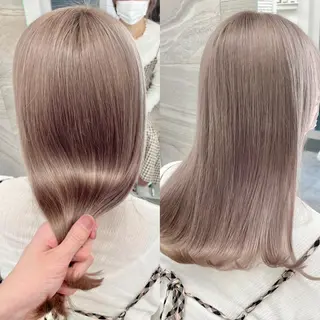 セミロング カラー ヘアアレンジ 怪我のため6月末 復帰予定田中瑞希🍃のヘアスタイル