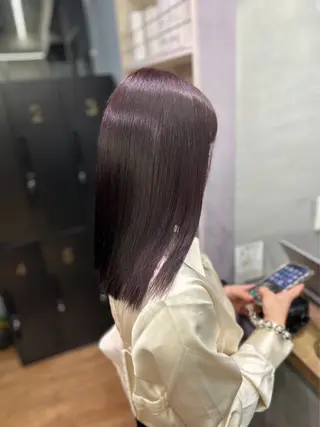 ミディアム カラー 🎀ときの/髪質改善 透けッ暖色カラー🪞のヘアスタイル