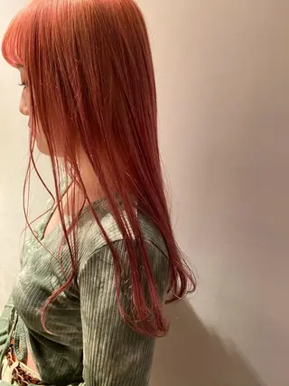 セミロング カラー 安藤 翔平のヘアスタイル