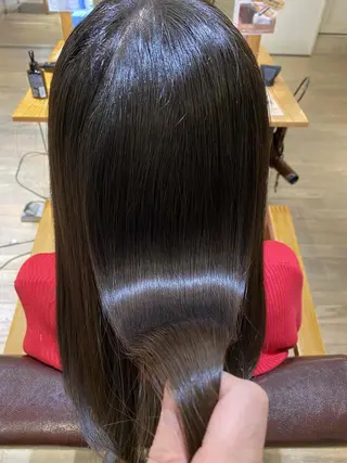 ロング カラー 前田 裕介のヘアスタイル