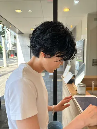 ショート パーマ 橋本叶夢/ お洒落hairのヘアスタイル