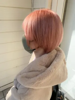ショート ハイトーンカラー🌈 メンズパーマ鈴木康平のヘアスタイル