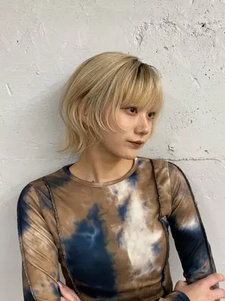 ミディアム カラー 平沼 祐哉/パーマのヘアスタイル