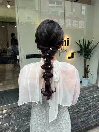 セミロング カラー ヘアアレンジ 「sumi」 AMIのヘアスタイル