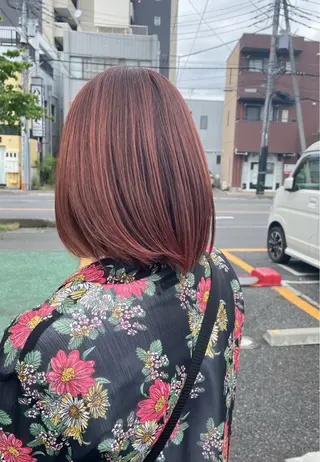 ミディアム 高橋 くるみのヘアスタイル