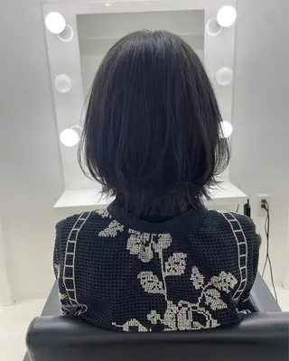 ミディアム カラー 冨木 雄斗のヘアスタイル