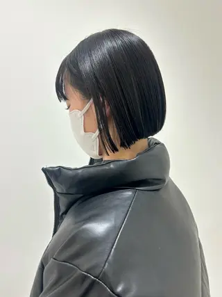 ショート 👔ボブ﹨髪質改善 ストレート🩳ももかのヘアスタイル