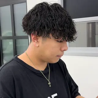 ショート パーマ メンズ 🔥札幌No.1🥇 パーマ特化美容師🔥のヘアスタイル