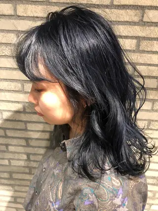 セミロング AYAKA 下北沢suuのヘアスタイル