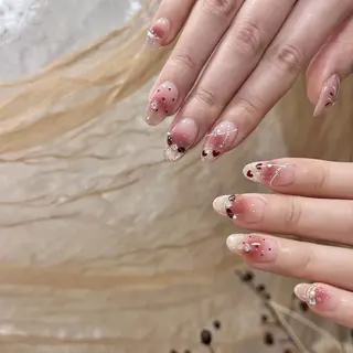 ネイル By moonネイル 🌷ワンホン/韓国風のネイルデザイン