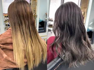 セミロング senjyu GINZA所属・バレイヤージュ/ハイ ライト/庄司鉄平のヘアスタイル