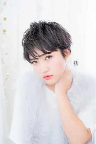 ショート カラー パーマ ヘアアレンジ メンズ マツエク・マツパ 【白髪ぼかし 専門GBG】自由が丘のヘアスタイル