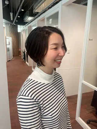 ショート マンツーマン 縮毛矯正/マユコのヘアスタイル