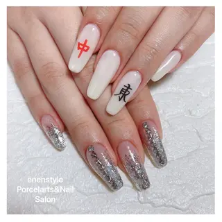 ミディアム ネイル 👑enen style👑のネイルデザイン