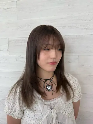 ロング カラー オタク美容師☃️🩵 ヘアアレンジ/暗髪のヘアスタイル