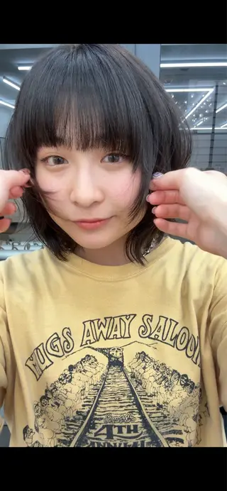 ミディアム くろかわ まいのヘアスタイル