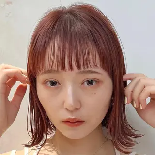 セミロング カラー 前髪/髪質改善/艶髪 /透明感/まい🫧のヘアスタイル