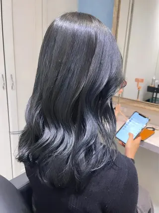 セミロング カラー 🌷ピンク/韓国風 暖色カラー ゆい🌷のヘアスタイル