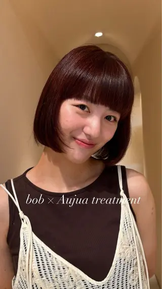 ショート mino🌼🌈 ボブ/透明感カラーのヘアスタイル