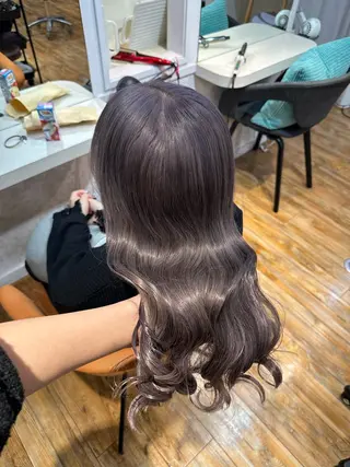セミロング 透明感カラー/京橋/ reikoのヘアスタイル