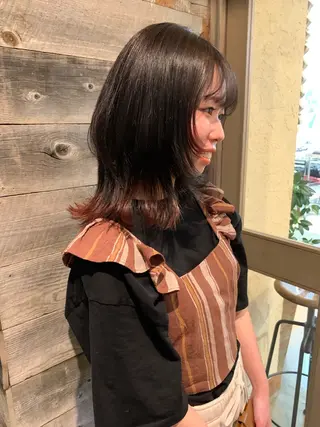 ミディアム カワサキ マホのヘアスタイル