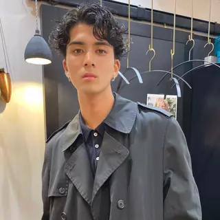 ショート パーマ メンズ ダウンパーマ 【sity.ザイク】のヘアスタイル