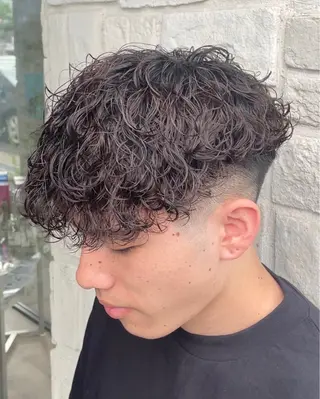 パーマ メンズ アタ ムのヘアスタイル