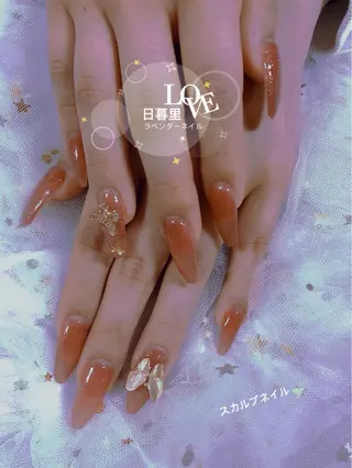 ネイル ラベンダー💖日暮里 ルル💖ネイルのネイルデザイン