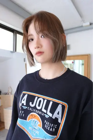 ショート カラー sakura🌸 レイヤー/韓国ヘアのヘアスタイル