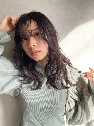 ミディアム 村上 ゆういのヘアスタイル