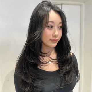 ロング 韓国ヘアメンズ・レデ ィース特化ミクのヘアスタイル