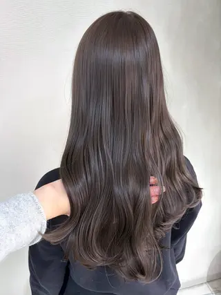 セミロング カラー 中村 友美のヘアスタイル