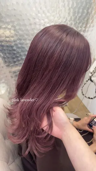 ロング Himawari♡ 柔らかいカラーのヘアスタイル