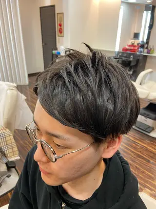 ミディアム dunhill 斉藤 大樹/メンズカットのヘアスタイル