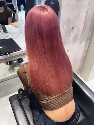 ロング カラー パーマ ヘアアレンジ メンズ キッズ ネイル マツエク・マツパ アイブロウ 🎀韓国レイヤー YURINA🎀のヘアスタイル