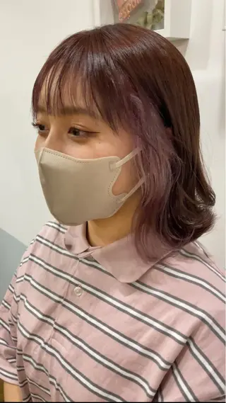 セミロング カラー 韓国ヘア🇰🇷 スズキのヘアスタイル