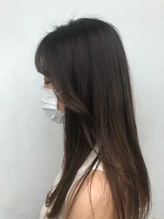 ロング ヘアアレンジ 【柔らか透明感✨/ 似合せ前髪】大石葉月のヘアスタイル