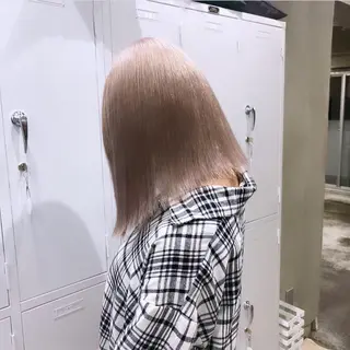 ミディアム カラー 渋谷🎨ブリーチ特化 ×エクステ🎨レンのヘアスタイル