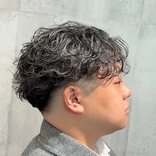 ショート パーマ ヘアアレンジ メンズ MENIN メンズ サロン　望月　涼太のヘアスタイル