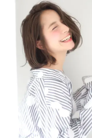 ショート カラー パーマ レイヤーカット✂️ 横浜No1♡下鳥翔子のヘアスタイル
