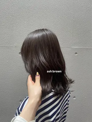 ミディアム カラー ヘアアレンジ 艶カラー/レイヤー /ボブ🌒Ameriのヘアスタイル
