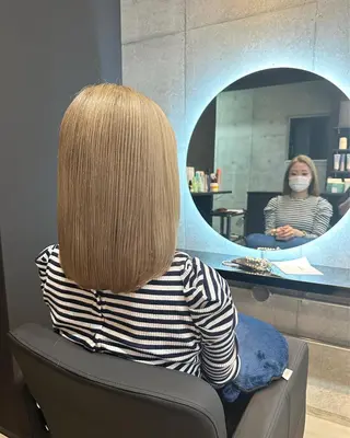 ミディアム 坂元 智信のヘアスタイル