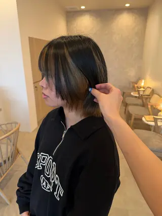 ミディアム カラー りん/ハイトーン💖 🌈髪質改善✨️浜松のヘアスタイル