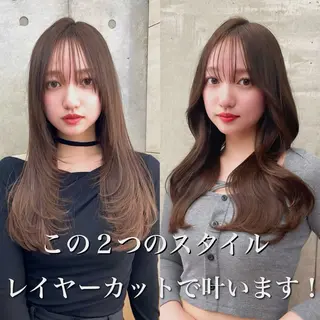 ロング カラー 韓国ヘア🇰🇷 レイヤー/芝春樹のヘアスタイル
