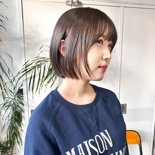 ミディアム カラー 韓国ヘア /男女☘️ 細江 美紅のヘアスタイル