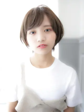 ショート カラー レイヤーカット✂️ 横浜No1♡下鳥翔子のヘアスタイル